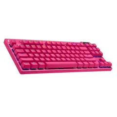 3 - Клавиатура Logitech G Pro X TKL, Проводное / беспроводное, Розовый