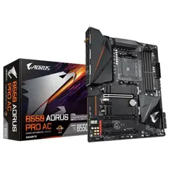 2 - Материнская плата Gigabyte B550 AORUS PRO AC, AM4, AMD B550, ATX
