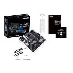 4 - Материнская плата ASUS PRIME B450M-A II, AM4, AMD B450, Micro-ATX