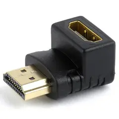 3 - Видеоадаптер Cablexpert A-HDMI90-FML, HDMI (M) - HDMI (F), Чёрный
