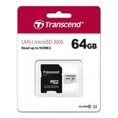 3 - Карта памяти Transcend MicroSDXC Class 10, 64Гб (TS64GUSD300S)