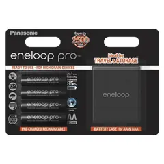 3 - Аккумуляторы Panasonic Eneloop Pro, AA, 2500мА·ч, 4шт.