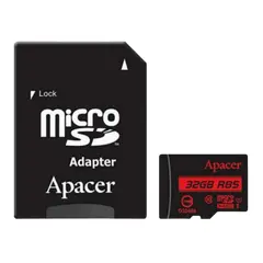 3 - Карта памяти Apacer microSDHC UHS-I U1 Class 10, 32Гб (AP32GMCSH10U5-R)