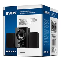 4 - Компьютерные колонки 2.1 SVEN MS-81, Чёрный