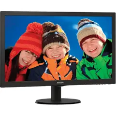 2 - 23.6" Philips "243V5LHAB", Black (1920x1080, 5ms, 250cd, LED10M:1,...