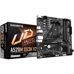 2 - Материнская плата Gigabyte A520M DS3H V2, AM4, AMD A520, Micro-ATX