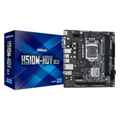 6 - Материнская плата ASRock H510M-HDV R2.0, LGA1200, Intel H510, Micro-ATX