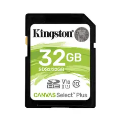 6 - Карта памяти Kingston Canvas Select Plus, 32Гб (SDS2/32GB)