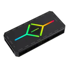 3 - Концентратор вентилятора Gamemax V4.0 ARGB+PWM Controller (V4.0), Чёрный