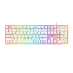 5 - Клавиатура Havit KB876L, Проводное, Белый