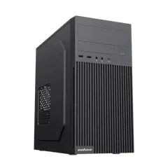 2 - Компьютерный корпус Sohoo 6521BK, Micro-ATX, ATX, Чёрный