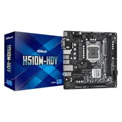 5 - Материнская плата ASRock H510M-HDV, LGA1200, Intel H510, Micro-ATX