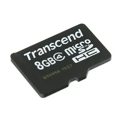 2 - Карта памяти Transcend microSDHC Class 4, 8Гб (TS8GUSDC4)