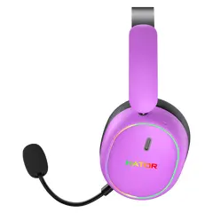 6 - Игровая Гарнитура HATOR Phoenix 2, Bluetooth/USB, Cyber Violet
