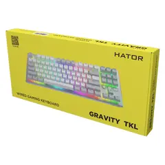 6 - Клавиатура HATOR Gravity TKL, Проводное, Белый