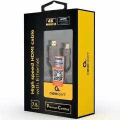 4 - Blister retail HDMI to HDMI with Ethernet Cablexpert "Premium...