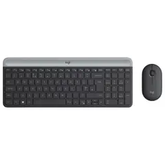 2 - Клавиатура и мышь Logitech MK470, Беспроводное, Графитовый