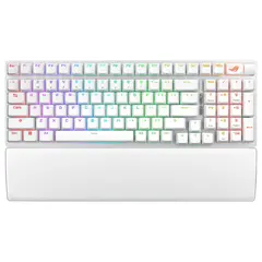 4 - Клавиатура ASUS ROG Strix Scope II 96, Проводное / беспроводное, Белый