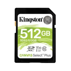 6 - Карта памяти Kingston Canvas Select Plus, 512Гб (SDS2/512GB)