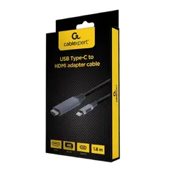 5 - Видеокабель Cablexpert CC-USB3C-HDMI-01-6, USB Type-C (M) - HDMI (F),...