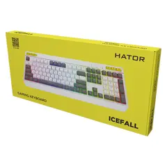 3 - Клавиатура HATOR Icefall, Проводное, Белый