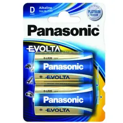 4 - Батарейки Panasonic LR20EGE, D, 2шт.