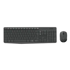 2 - Клавиатура и мышь Logitech MK235, Беспроводное, Серый