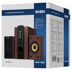6 - Компьютерные колонки 2.1 SVEN SPS-820, Деревянный