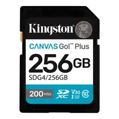 3 - Карта памяти Kingston Canvas Go! Plus, 256Гб (SDG4/256GB)