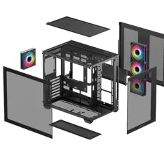 3 - Компьютерный корпус Deepcool CG530 4F, Midi-Tower, Без блока питания,...