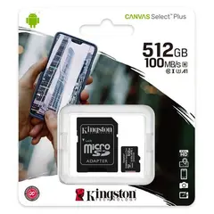 3 - Карта памяти Kingston Canvas Select+, 512Гб (SDCS2/512GB)