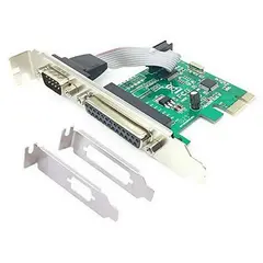 3 - Карта расширения PCI-Express Gembird PEX-COMLPT-01, Разноцветная