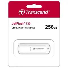 3 - USB Flash накопитель Transcend JetFlash 730, 256Гб, Белый