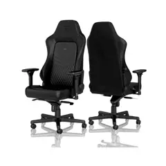 4 - Игровое кресло Noblechairs Hero, Натуральная кожа, Чёрный