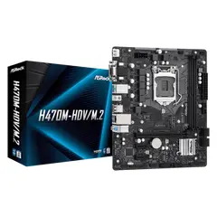 5 - Материнская плата ASRock H470M-HDV/M.2, LGA1200, Intel H470, Micro-ATX