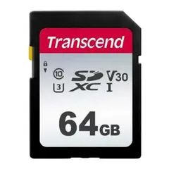 3 - Карта памяти Transcend SDXC Class 10, 64Гб (TS64GSDC300S)