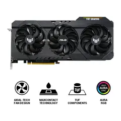 4 - Видеокарта ASUS TUF-RTX3060TI-O8G-V2-GAMING, 8GB GDDR6 256бит