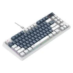 2 - Клавиатура Havit KB884L, Проводное, Белый | Синий
