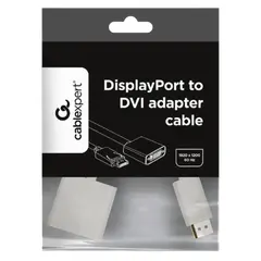 2 - Видеоадаптер Cablexpert A-DPM-DVIF-002-W, DisplayPort (M) - DVI-I...