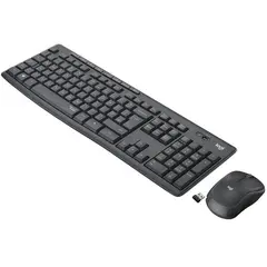 4 - Клавиатура и мышь Logitech MK295, Беспроводное, Чёрный