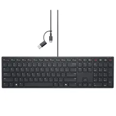 6 - Клавиатура DELL KB525C, Проводное, Чёрный