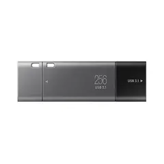 4 - USB Flash накопитель Samsung DUO Plus, 256Гб, Серый/Чёрный