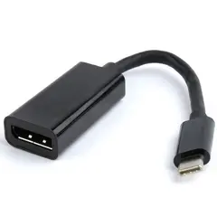 2 - Видеоадаптер Cablexpert A-CM-DPF-01, Type-C - DisplayPort (F), 0,15м,...