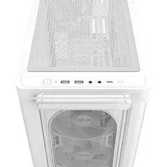 3 - Компьютерный корпус ASUS A23 PLUS TG ARGB, Mini-Tower, Белый
