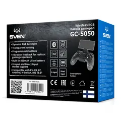 3 - Геймпад SVEN GC-5050, Черный | Прозрачный