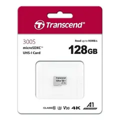 2 - Карта памяти Transcend MicroSDXC Class 10, 128Гб (TS128GUSD300S)