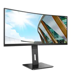 2 - 34" Монитор AOC CU34P2A, VA 3440x1440 WQHD, Чёрный