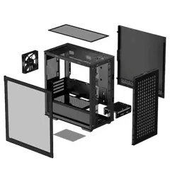2 - Компьютерный корпус Deepcool CH370, Mini-Tower, Без блока питания,...