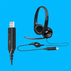 4 - Наушники Logitech H390, Чёрный
