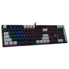 4 - Клавиатура Bloody B808N, Проводное, Чёрный | Серый